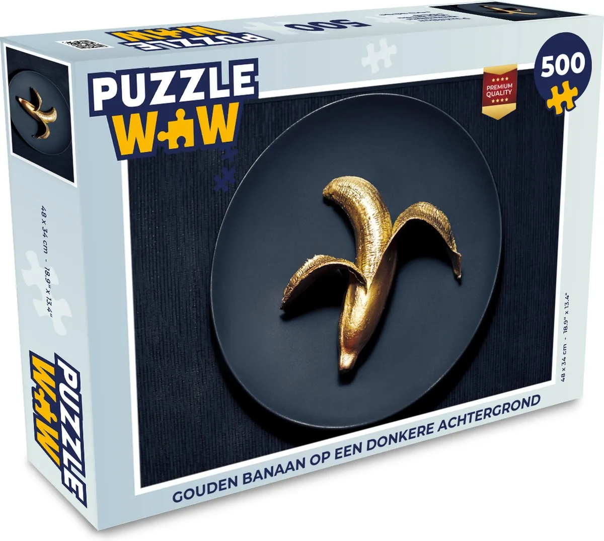 PuzzleWow Legpuzzel Gouden Banaan 500 Stuks - Multicolor