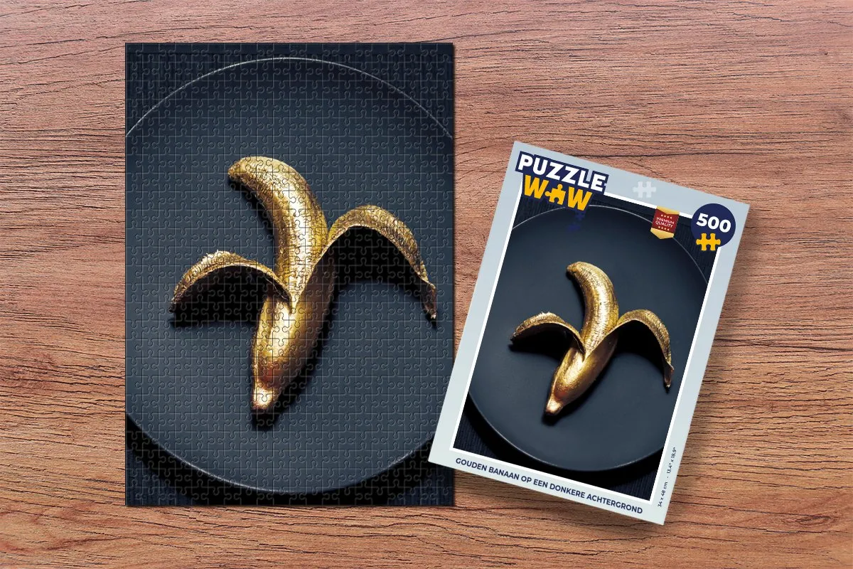 PuzzleWow Legpuzzel Gouden Banaan 500 Stuks - Multicolor