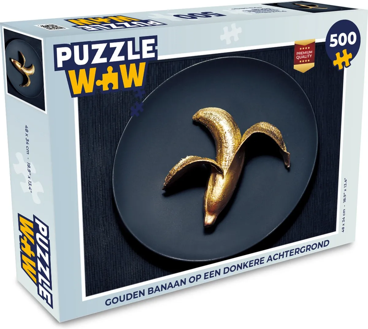PuzzleWow Legpuzzel Gouden Banaan 500 Stuks - Multicolor