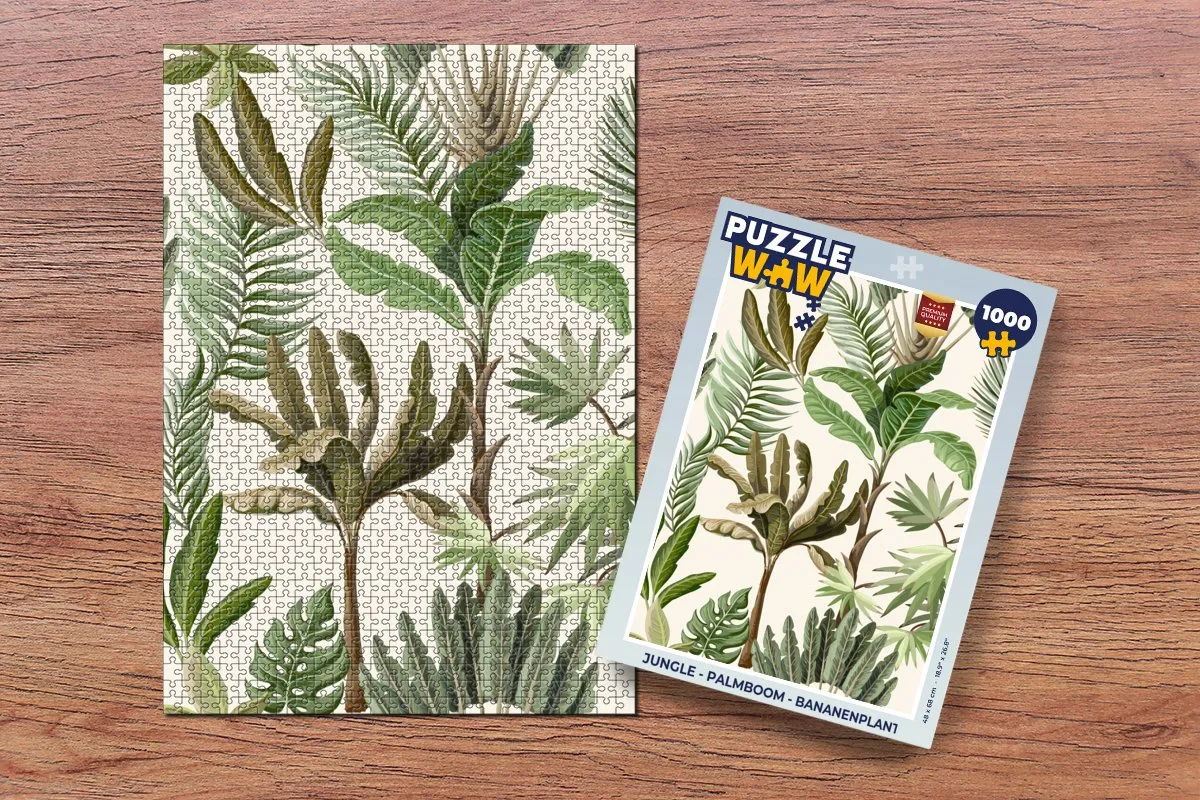 PuzzleWow Jungle Legpuzzel 1000 Stuks - Multicolor