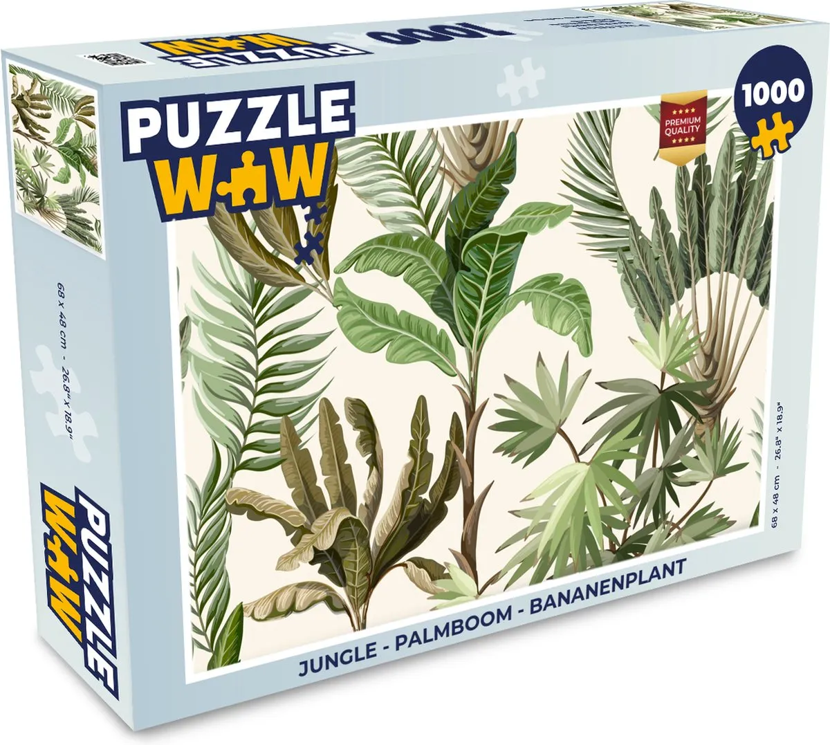 PuzzleWow Jungle Legpuzzel 1000 Stuks - Multicolor