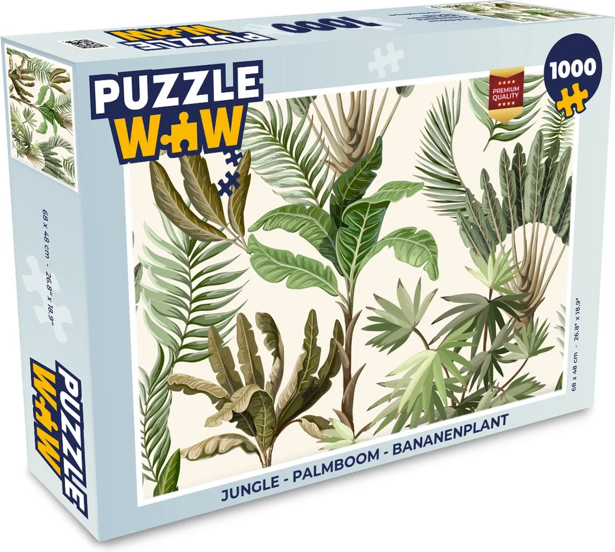 PuzzleWow Jungle Legpuzzel 1000 Stuks - Multicolor