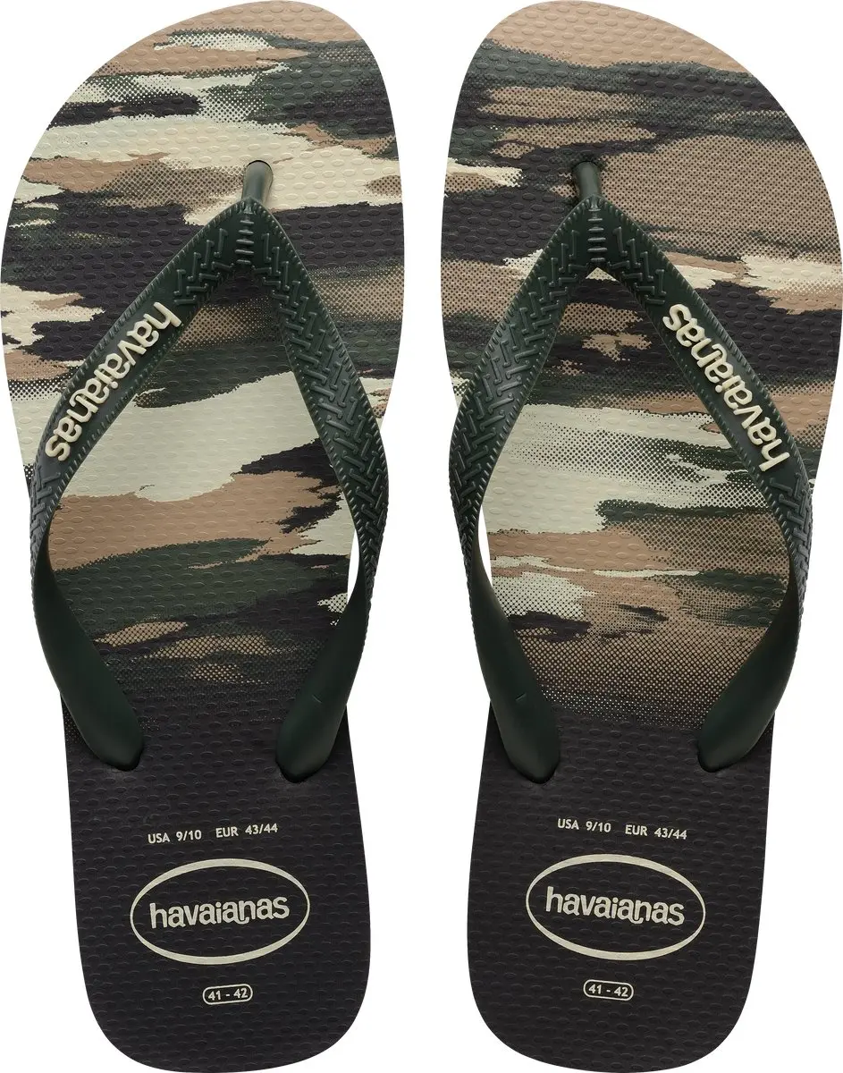 Havaianas HAV. TOP CAMU Zwart/Groen Heren Slippers