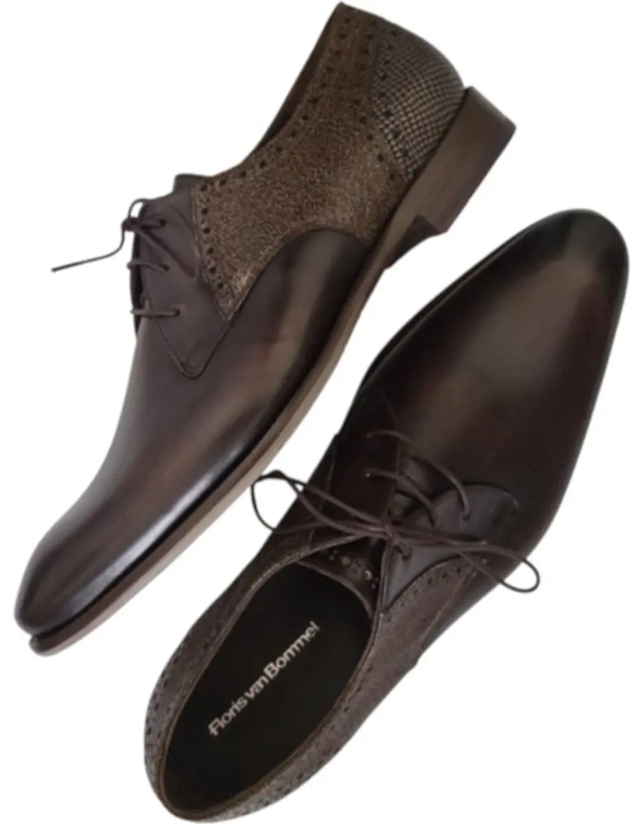 Floris van Bommel De Stapper Veterschoenen - Bruin - Maat 42⅔