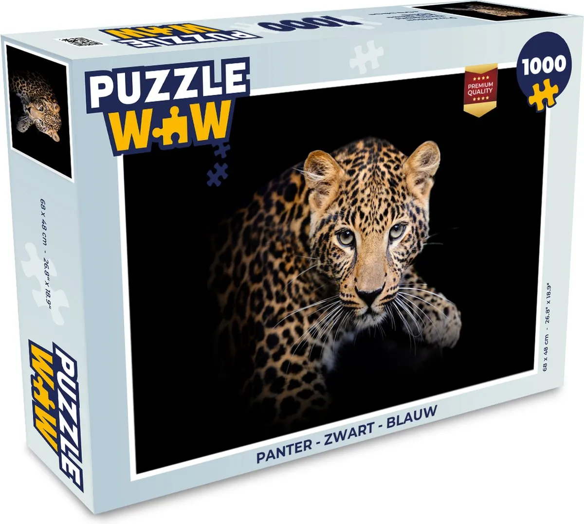 PuzzleWow Panter Legpuzzel 1000 Stuks - Multicolor