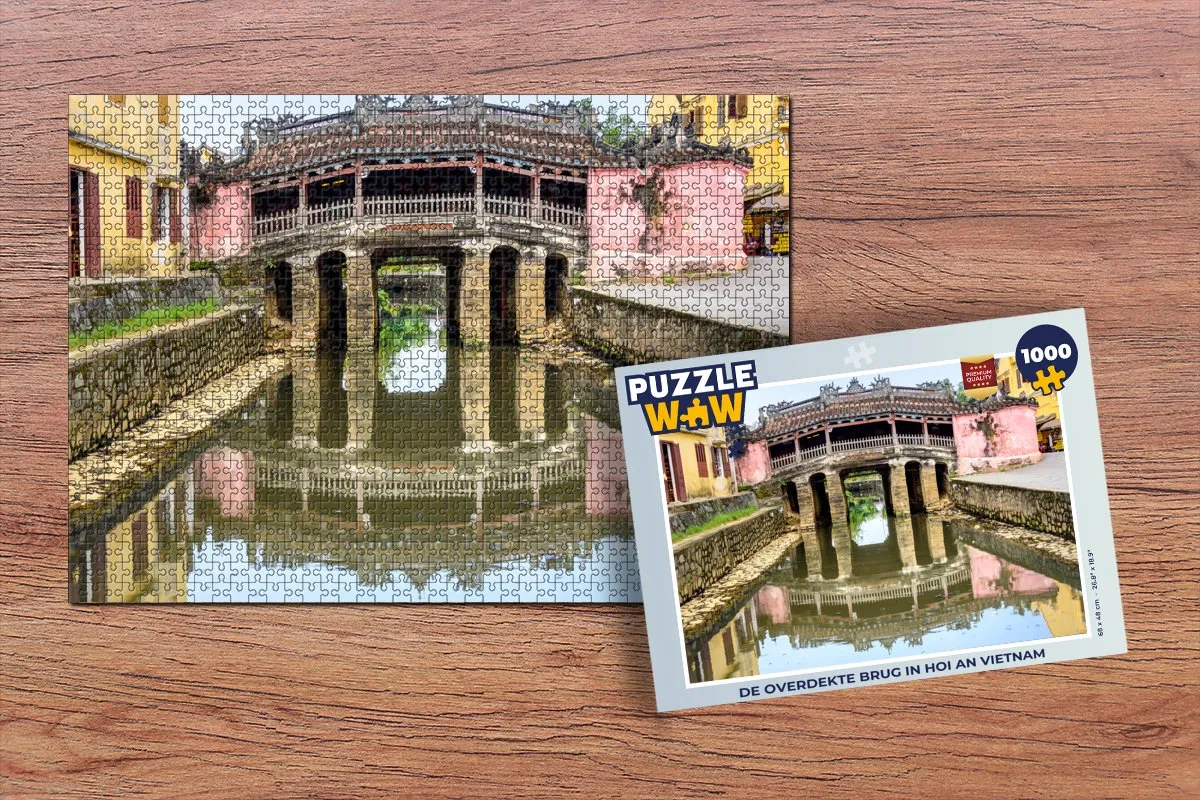 PuzzleWow Legpuzzel Hoi An Vietnam 1000 Stuks - Multicolor