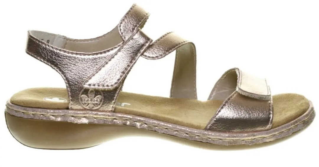 Metallic Goud Damessandalen Rieker maat 42