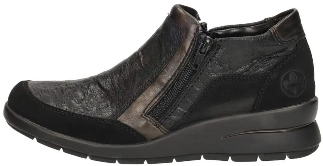 Rieker L4851-00 Enkellaars - 37 - Zwart/Brons - afbeelding 2 van 6