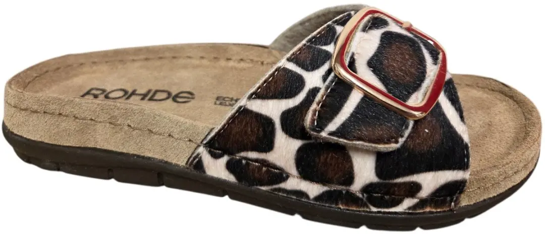 Rohde 5896 72 Slippers Koeienprint Suede Dames