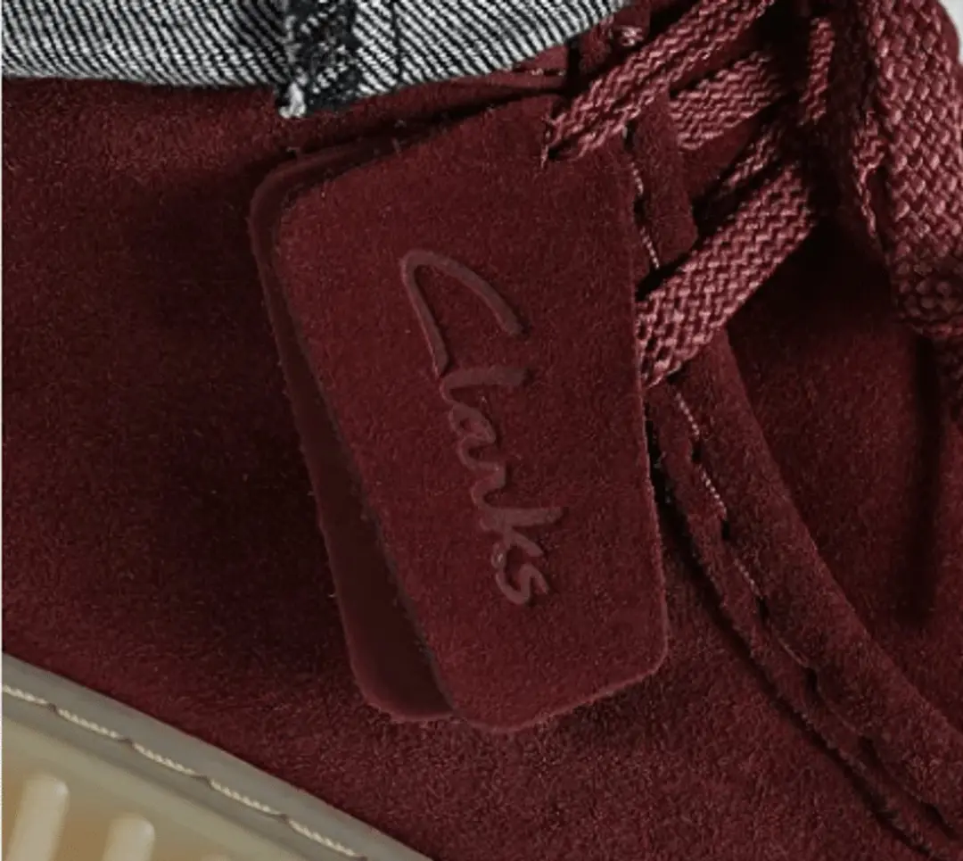 Clarks Heren Bottine Torhill High Wine Suede