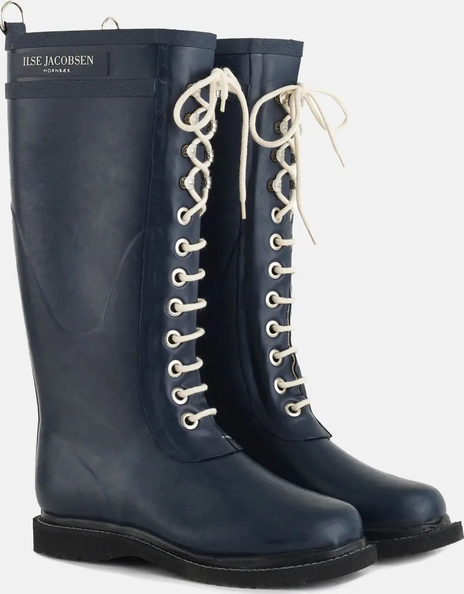 Hoge regenlaarzen met veters RUB1