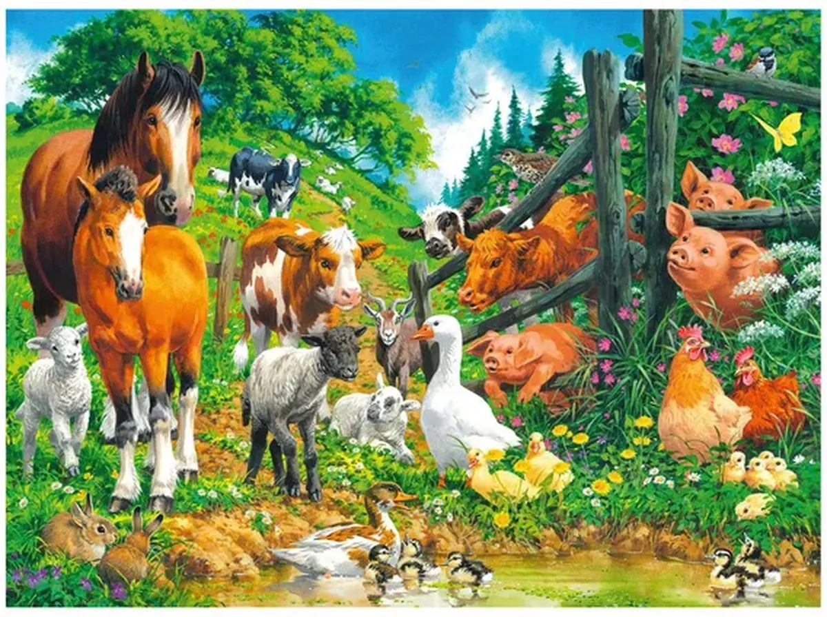 Ravensburger Dierenbijeenkomst Legpuzzel 100 Stuks - Multicolor