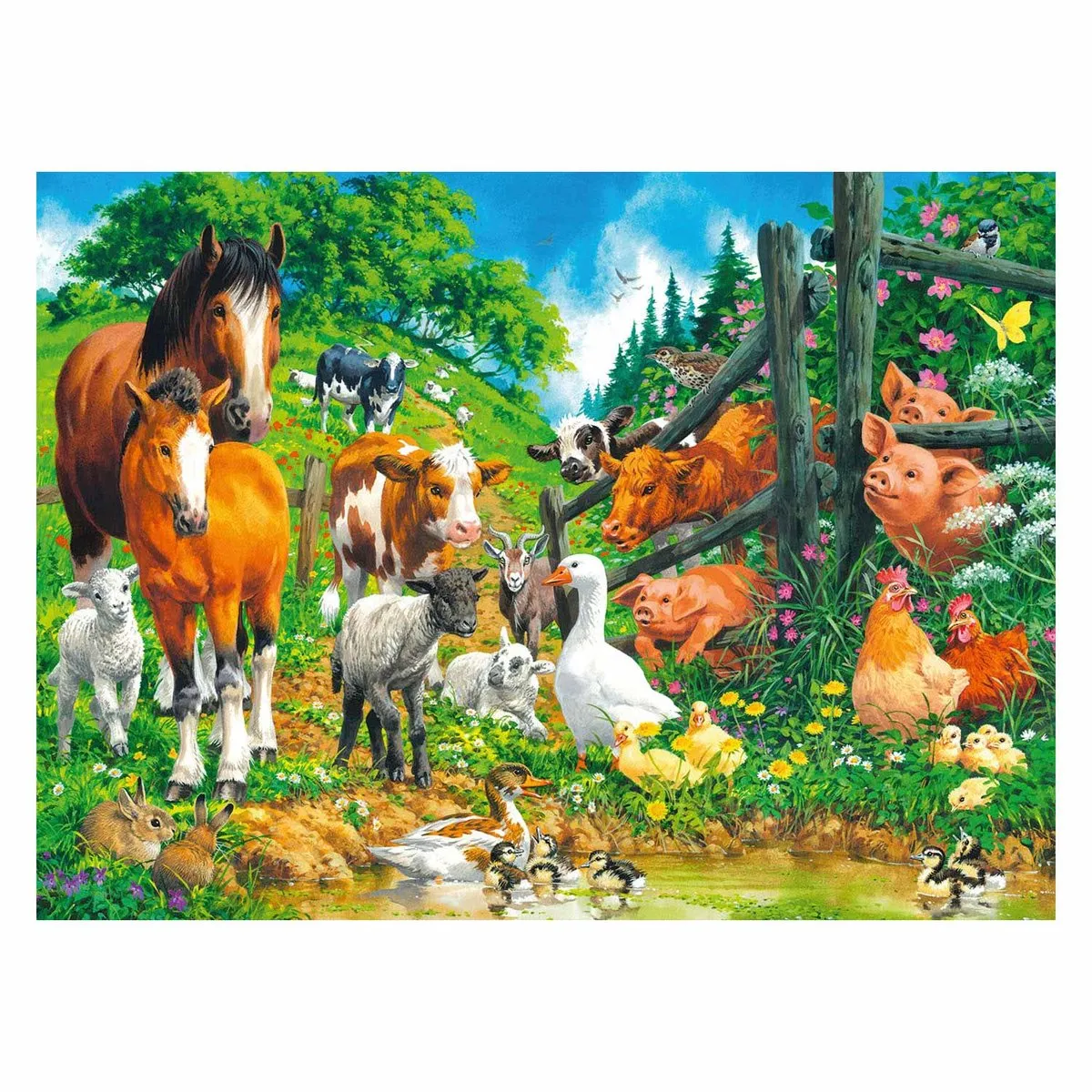 Ravensburger Dierenbijeenkomst Legpuzzel 100 Stuks - Multicolor