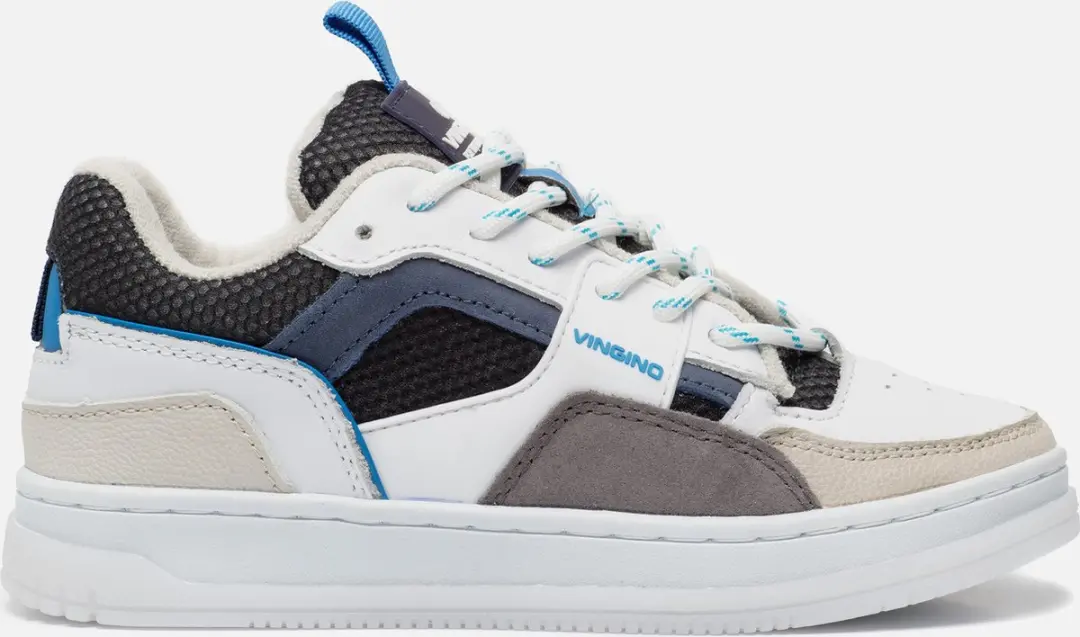 Vingino Milan Low Sneakers grijs Leer
