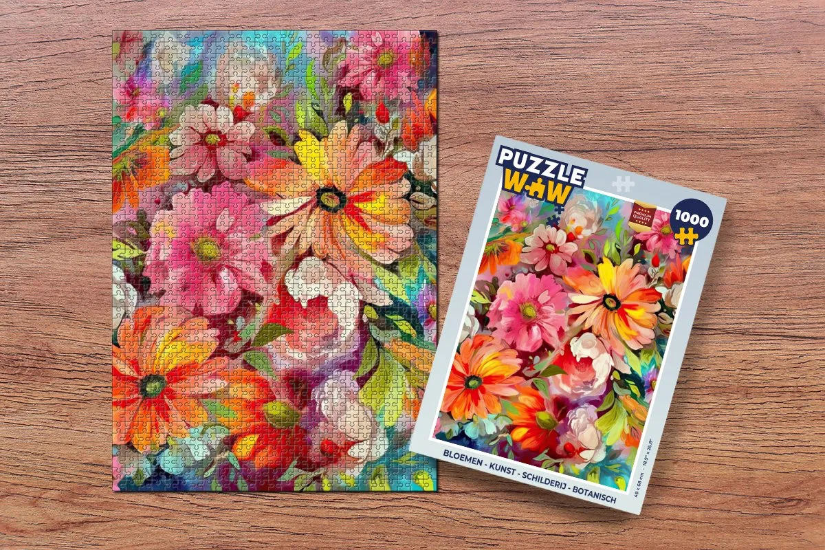 PuzzleWow Bloemen Puzzel 1000 Stuks - Multicolor