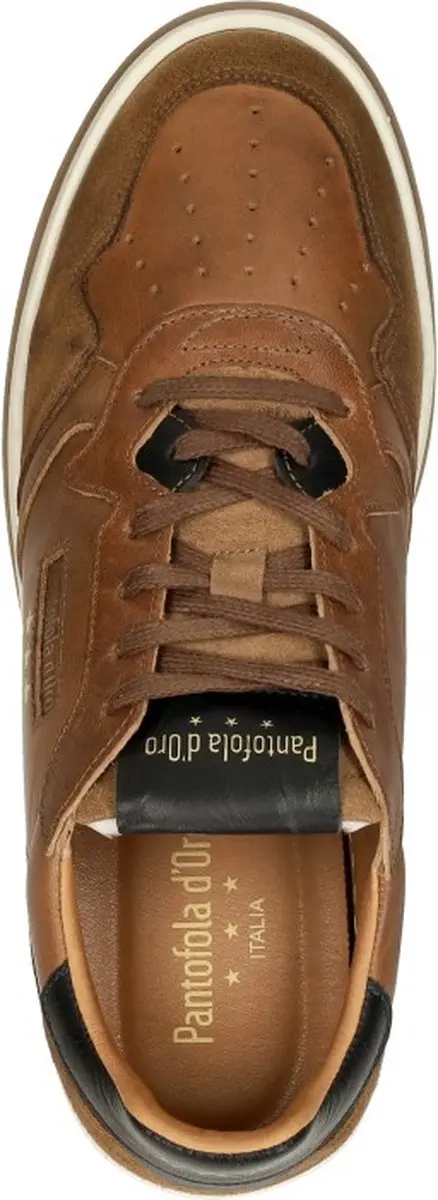Pantofola d'Oro Sirmione Low Sneakers - Cognac Suede - 45 - afbeelding 5 van 6