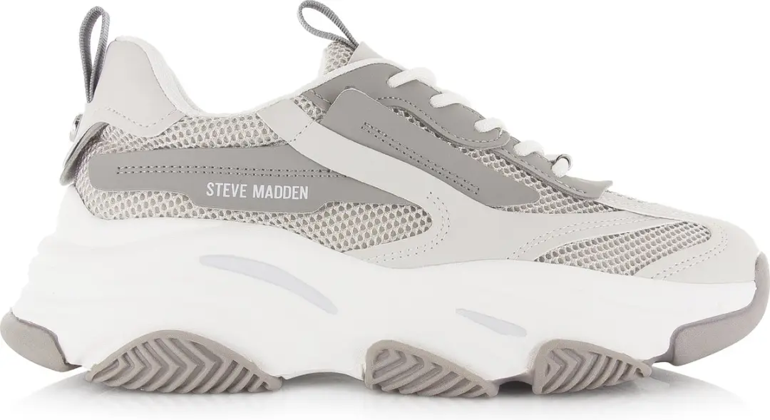 Steve Madden Possession Lage Sneakers - Grijs - Maat 40 - afbeelding 2 van 6