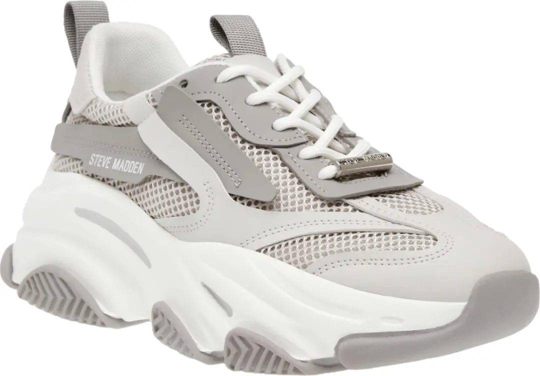 Steve Madden Possession Lage Sneakers - Grijs - Maat 40 - afbeelding 5 van 6
