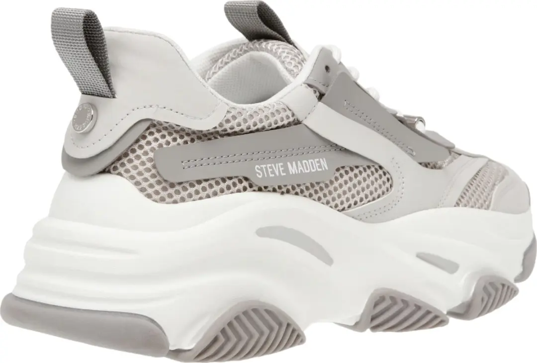 Steve Madden Possession Lage Sneakers - Grijs - Maat 40 - afbeelding 4 van 6