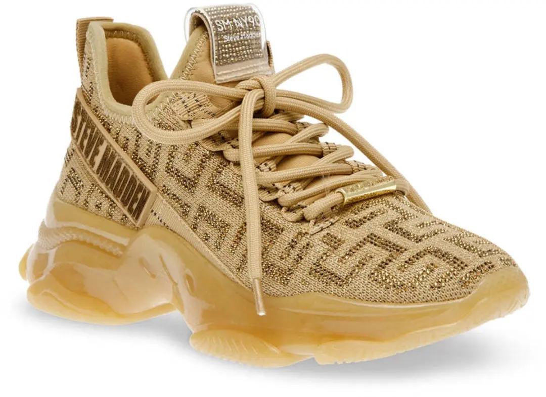 Steve Madden Maxout SM11002264-04004 Damestrainers - 36 - Goud - afbeelding 3 van 6