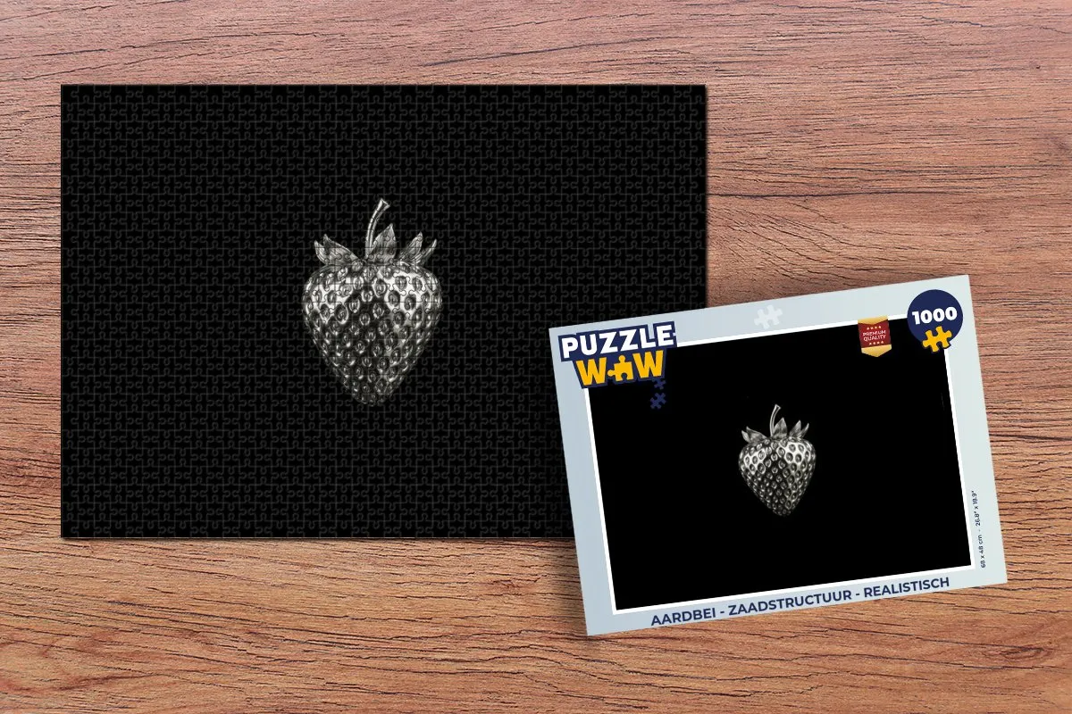 PuzzleWow Aardbei Legpuzzel 1000 Stuks - Realistisch