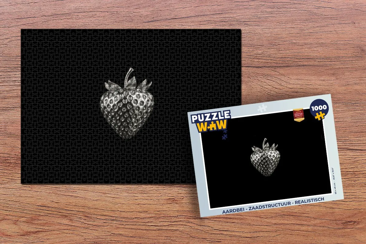 PuzzleWow Aardbei Legpuzzel 1000 Stuks - Realistisch
