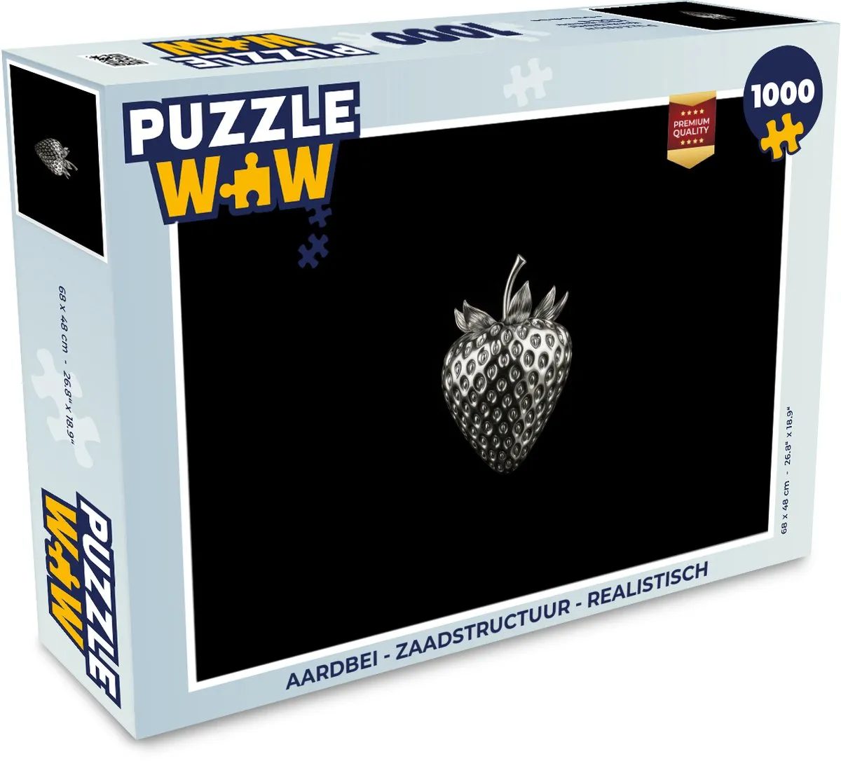 PuzzleWow Aardbei Legpuzzel 1000 Stuks - Realistisch