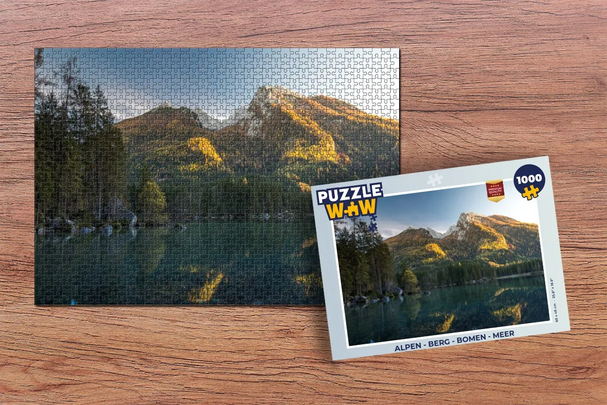 PuzzleWow Alpen Legpuzzel 1000 Stuks - Multicolor