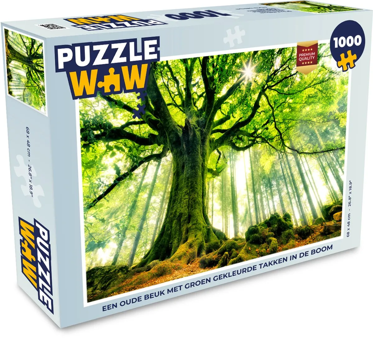 PuzzleWow Legpuzzel Een oude beuk 1000 Stuks - Multicolor