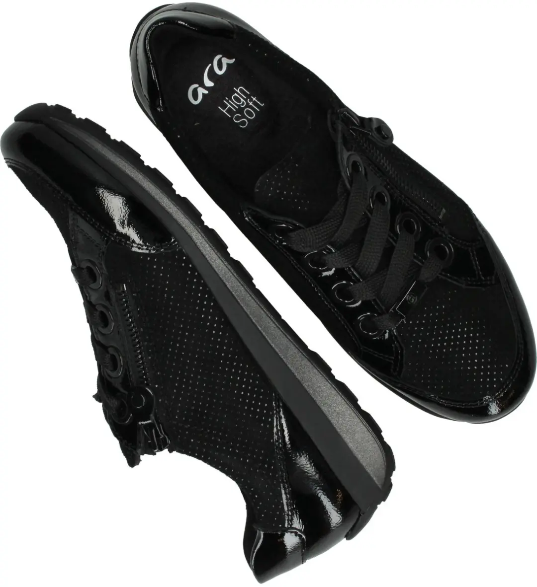 Ara 1244587 Lage Sneakers - Zwart - Maat 36
