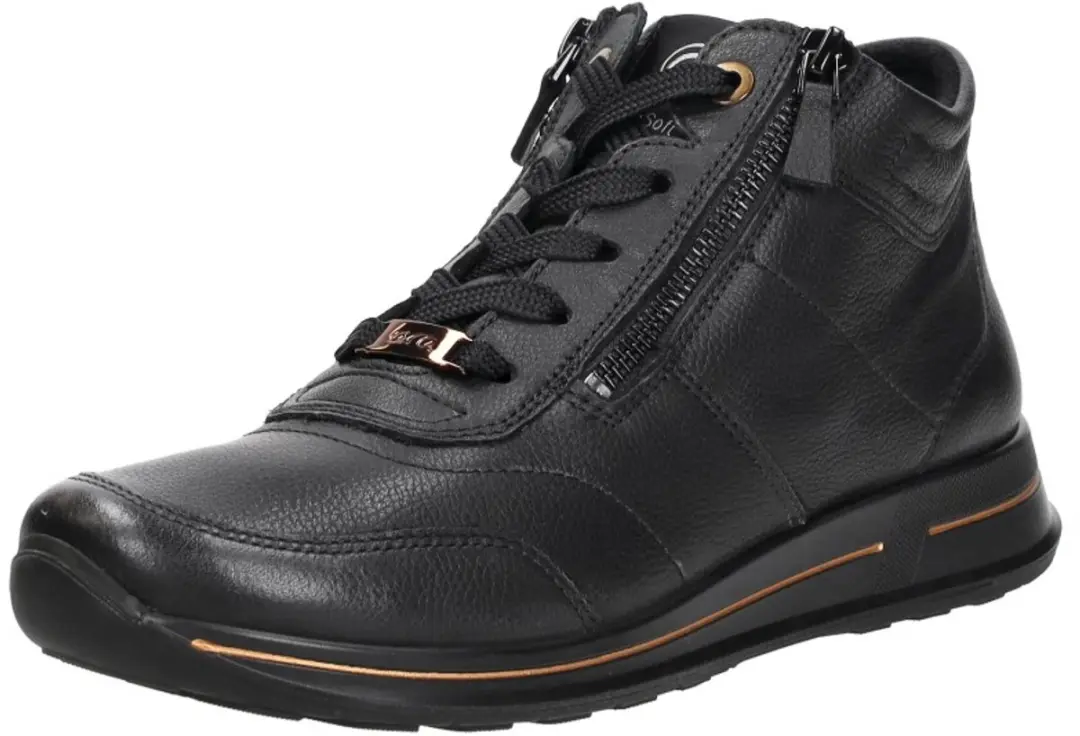 Ara 1224808 Hoge Sneakers Dames - Zwart - Maat 37