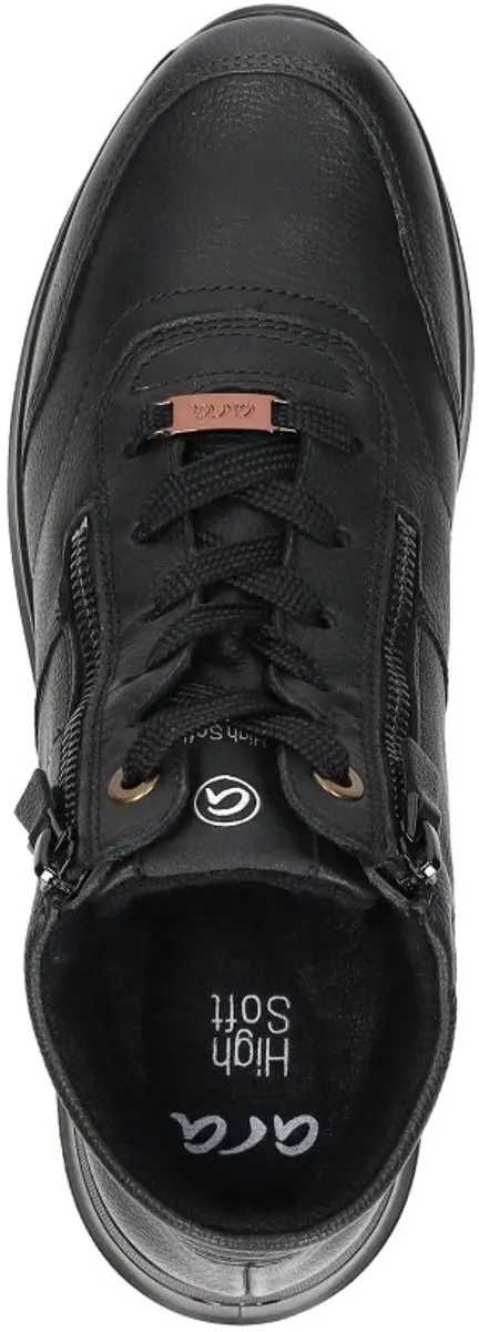 Ara 1224808 Hoge Sneakers Dames - Zwart - Maat 37