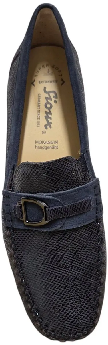 Sioux - CORTIZIA-723-H - Instappers - Kleur: Blauw - Maat: 40.5
