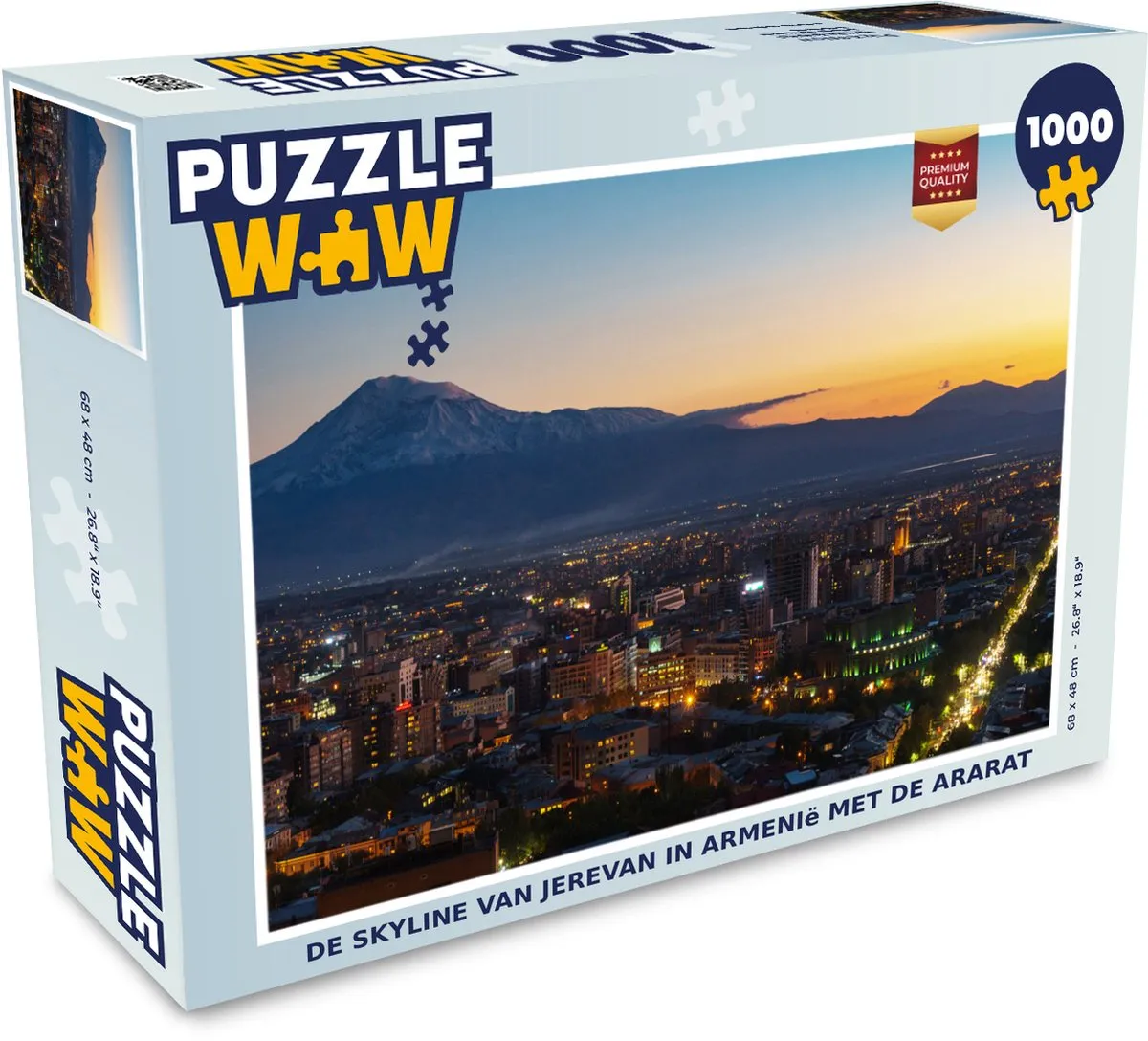 PuzzleWow Jerevan Ararat Legpuzzel 1000 Stuks