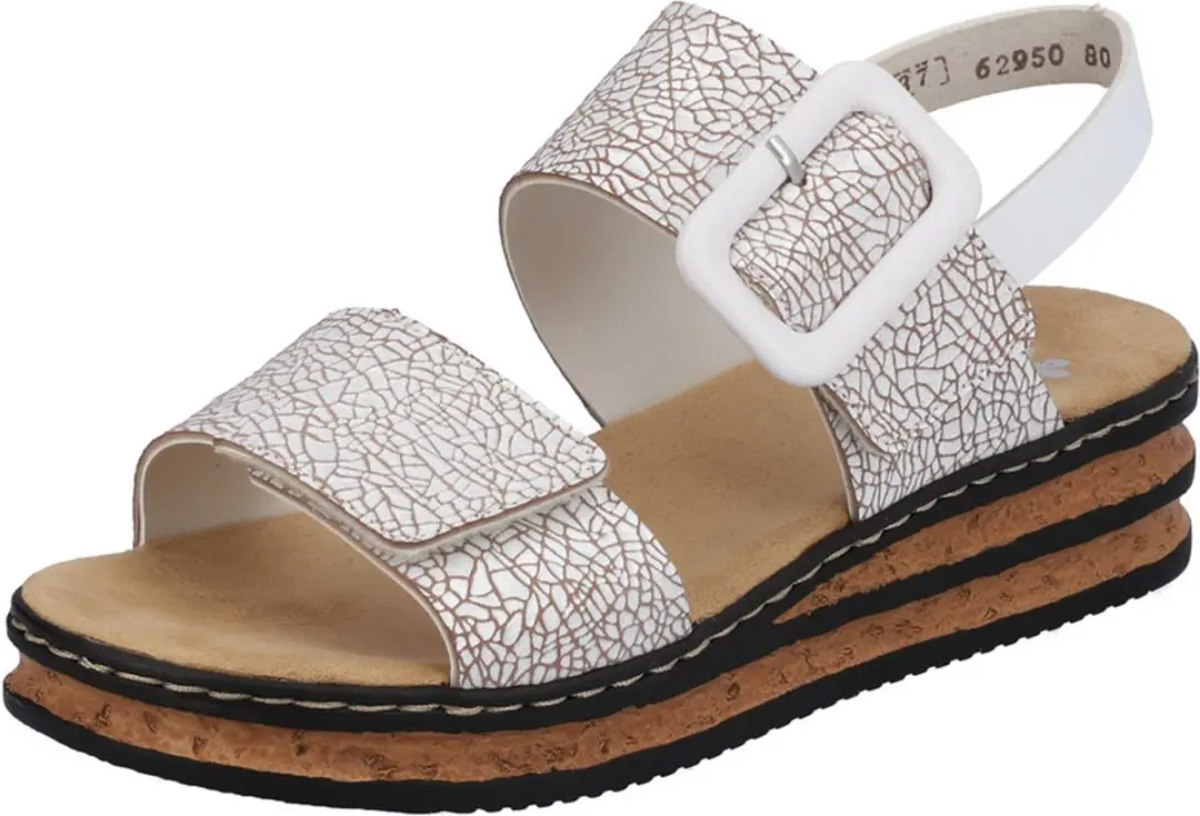 Rieker E1/2 Sandalen wit Synthetisch