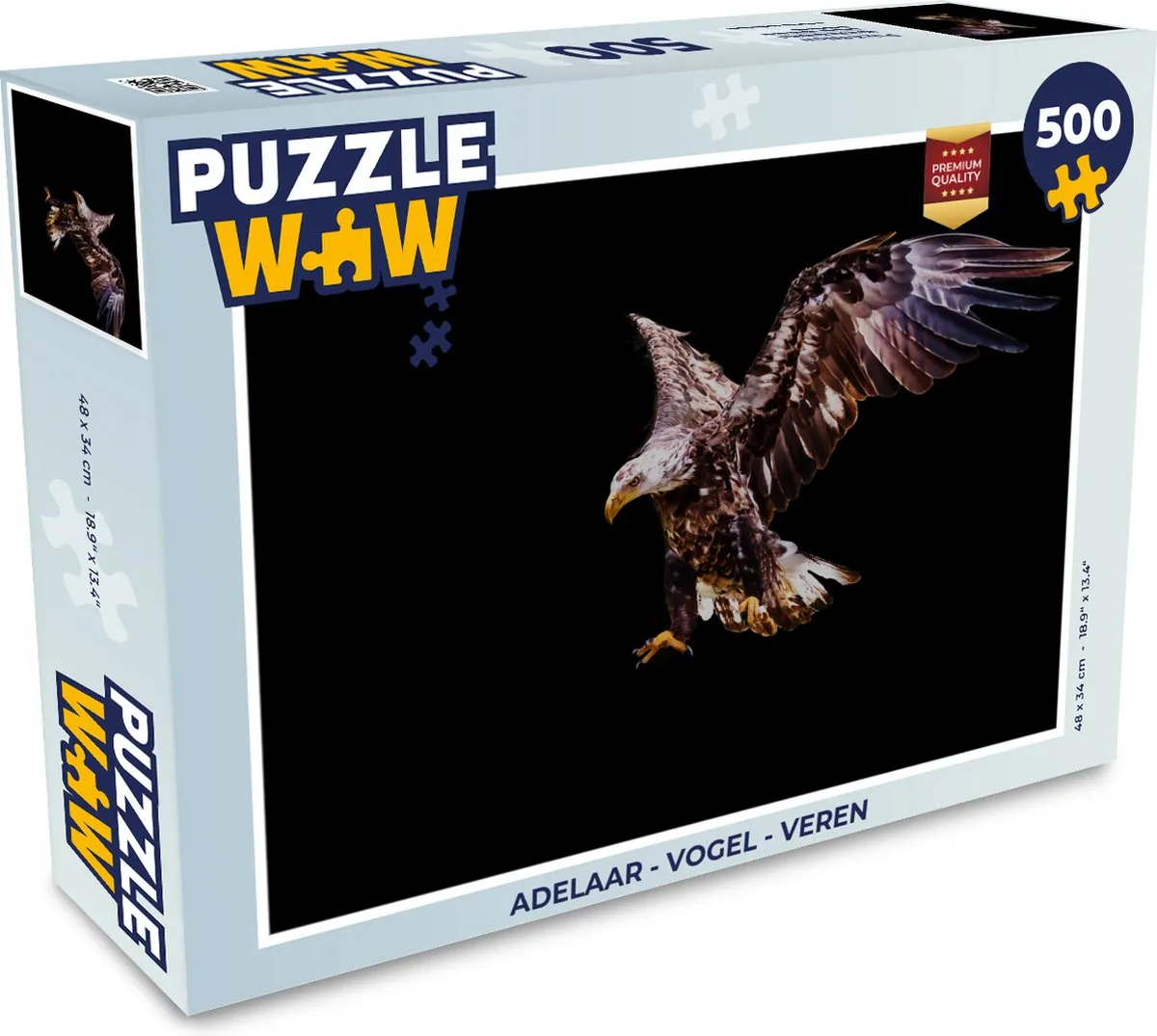 PuzzleWow Adelaar Legpuzzel 500 Stuks - Multicolor