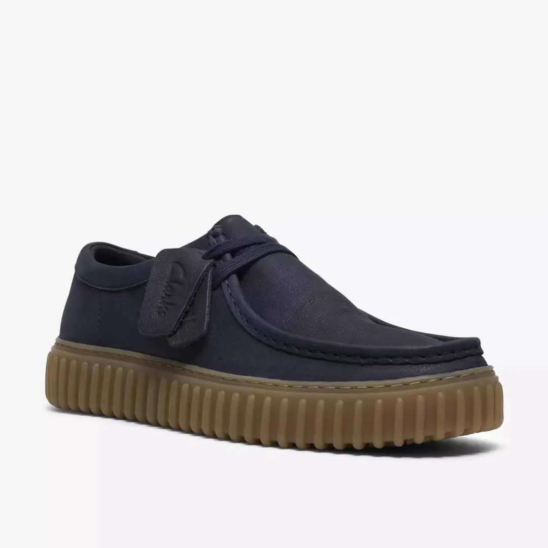 Clarks Veterschoen Blauw