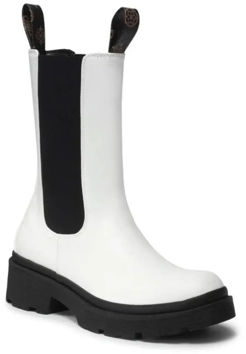 Guess Lori Hoge Laarzen Vrouwen Wit