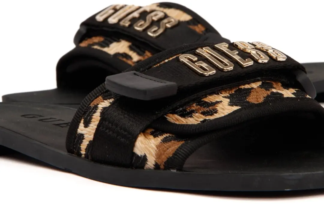 Guess Elyze5 Slippers 37 - Zwart
