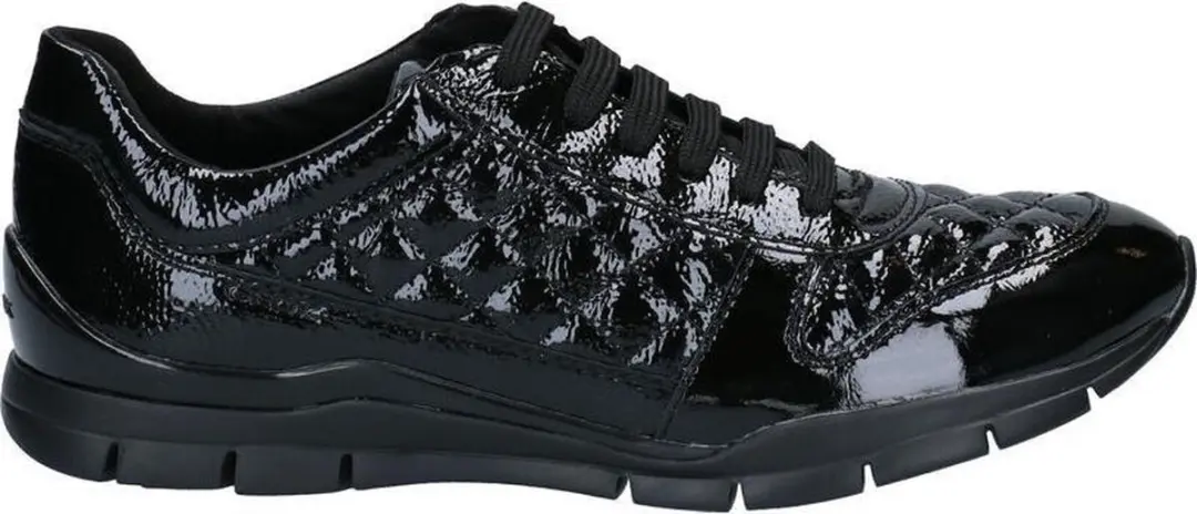 Geox Sukie Zwarte Veterschoenen  Dames 36
