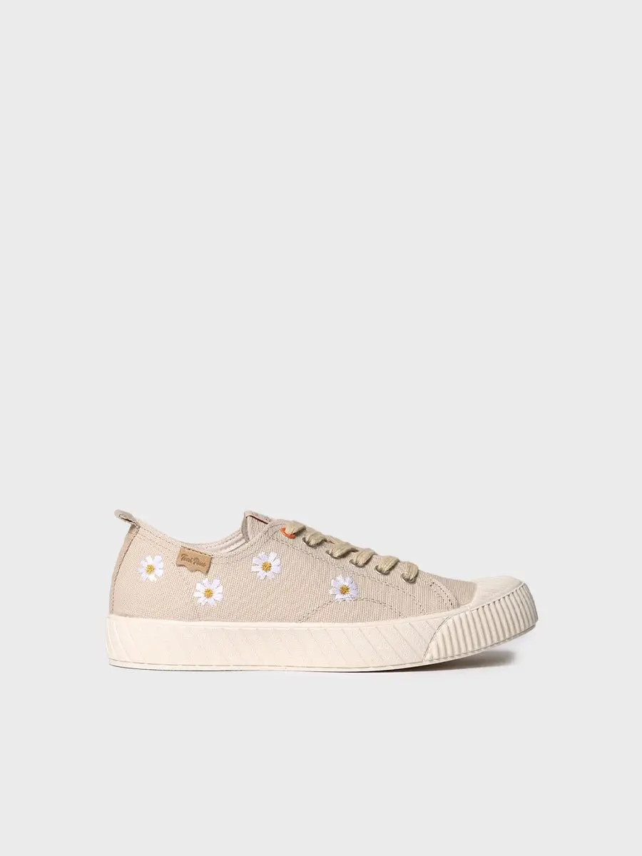 Lage sneakers voor dames van gerecycled materiaal