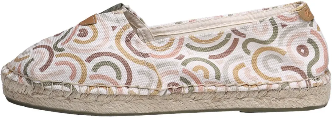 Klassieke unisex espadrille met print