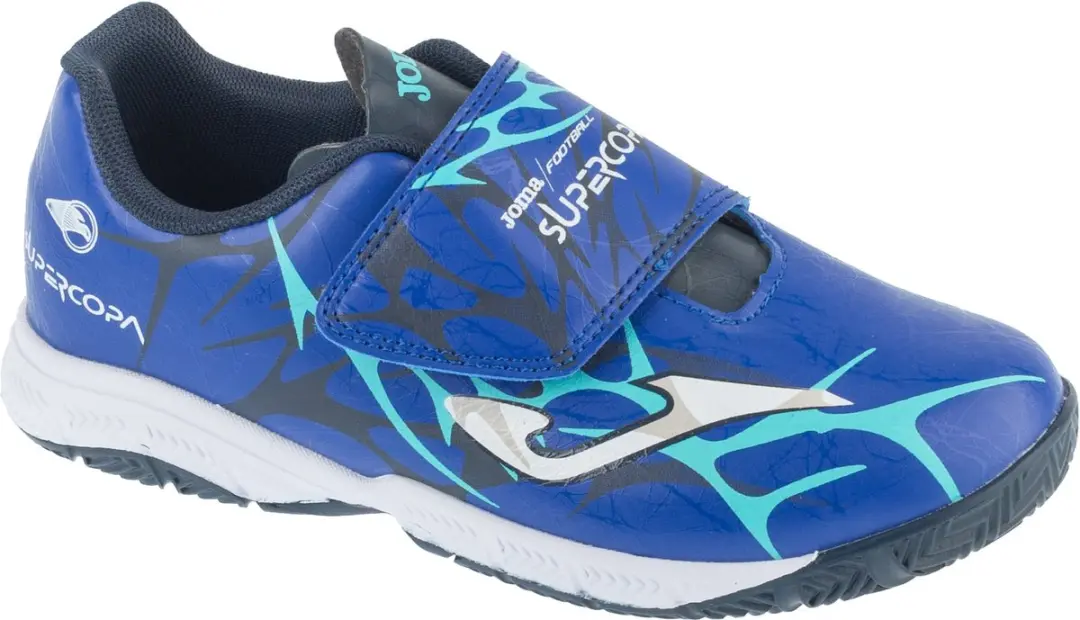 Joma Super Copa Jr 25 SCJW INV, voor een jongen, Blauw, Indoorschoenen, maat: 35