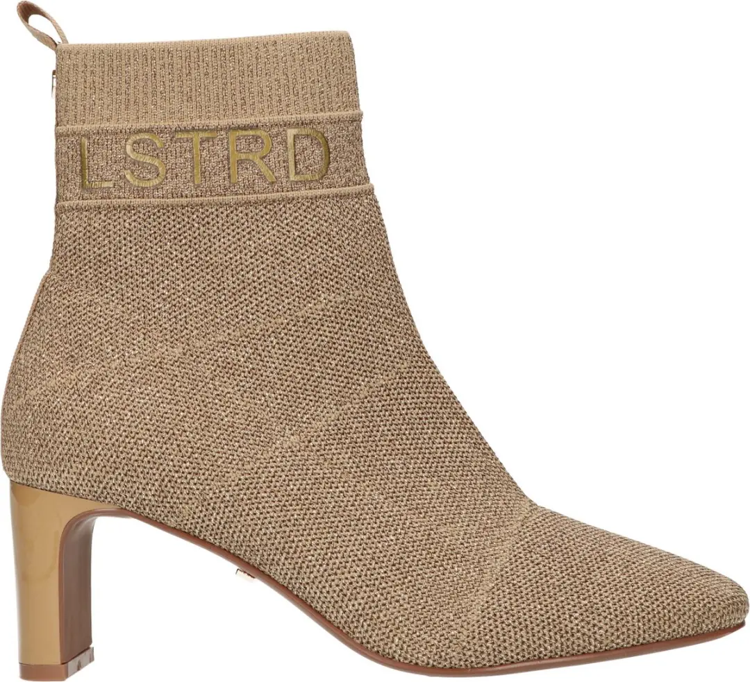 La Strada Enkellaars Goud Knitted