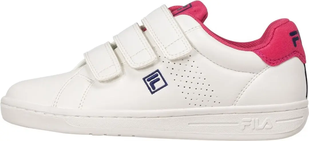 Fila Unisex tennissneaker voor kinderen Crosscourt 2 Nt Kids Wit-Karmijnrood