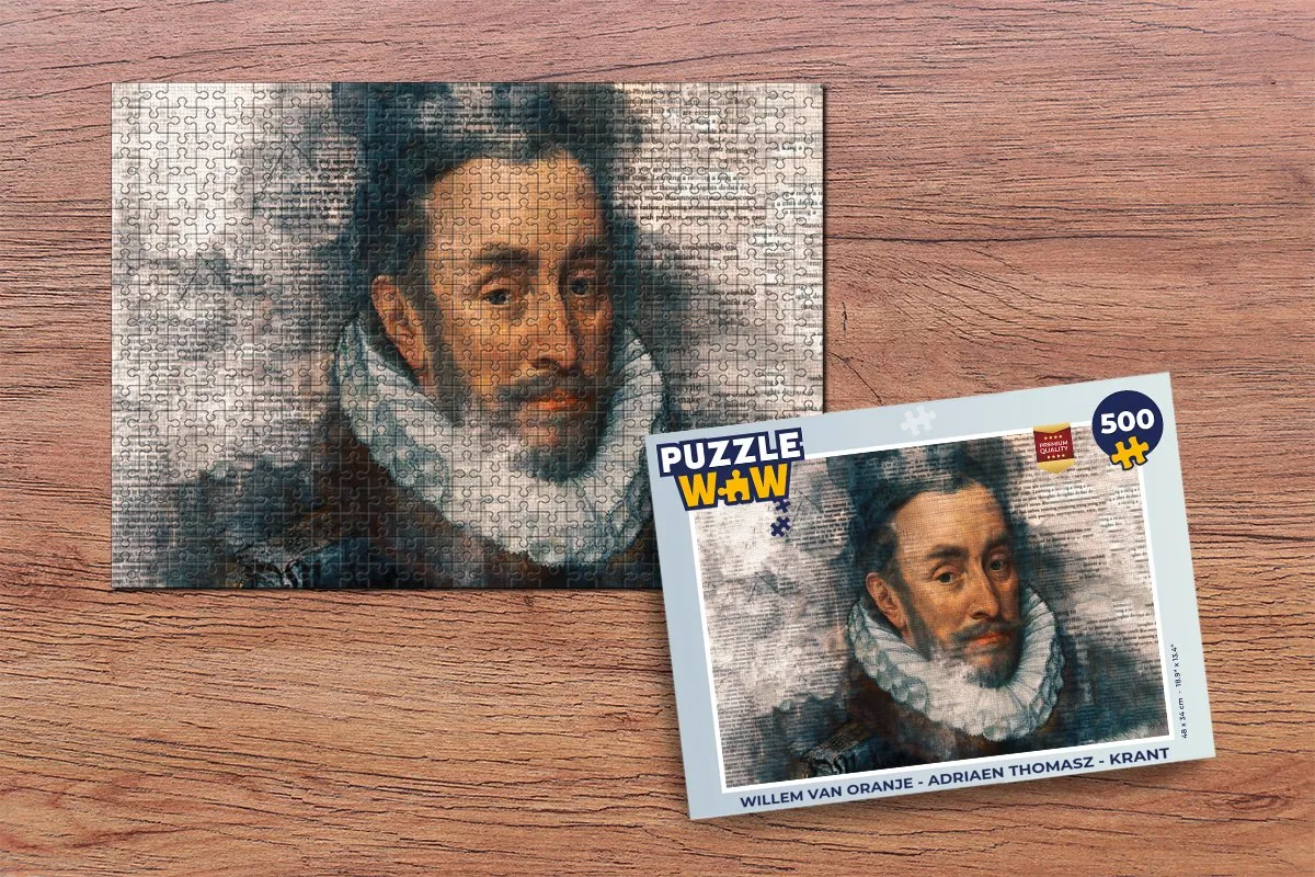 PuzzleWow Willem van Oranje Legpuzzel 500 Stuks - Multicolor