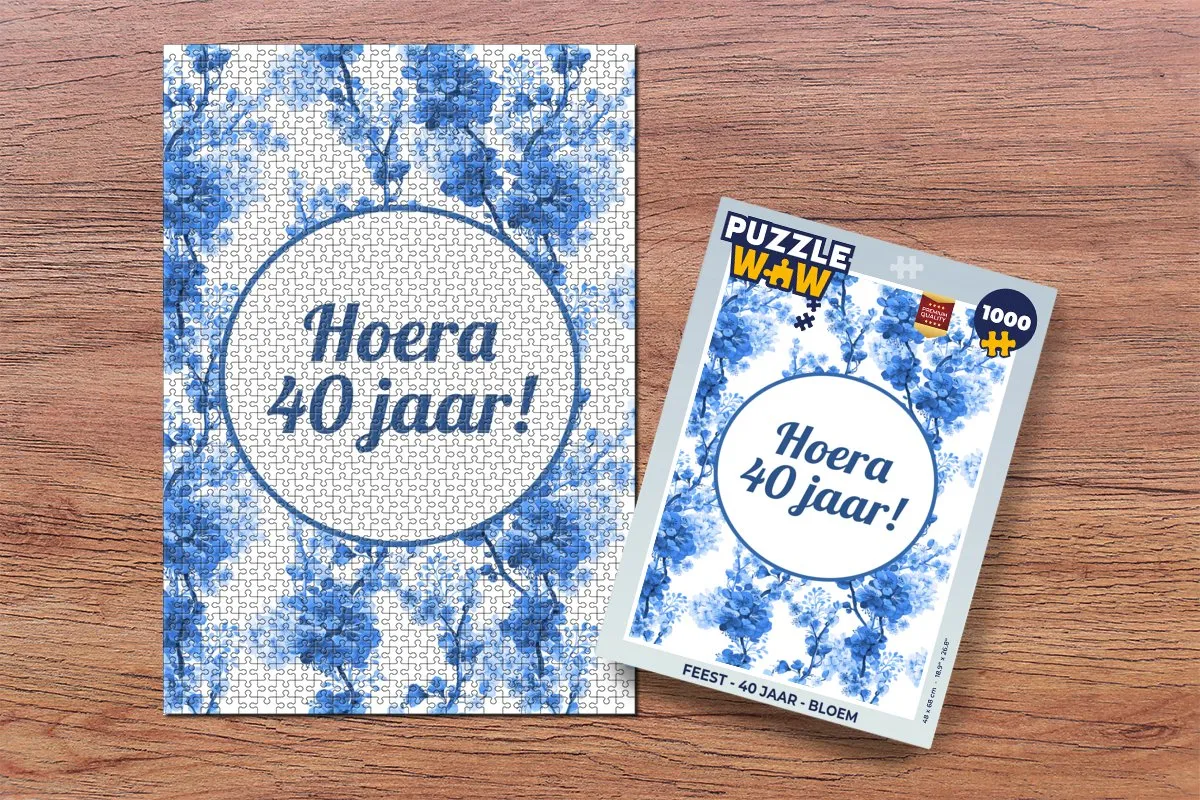PuzzleWow Legpuzzel 1000 Stuks - Bloem - Multicolor