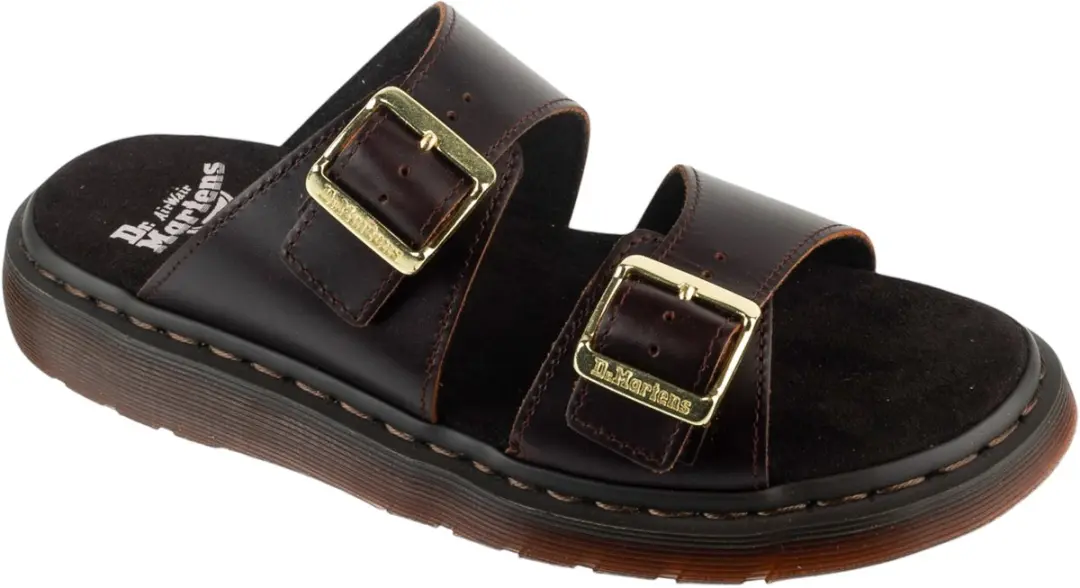 Dr. Martens Josef Two Strap, Mannen, Bruin, Slippers, maat: 44