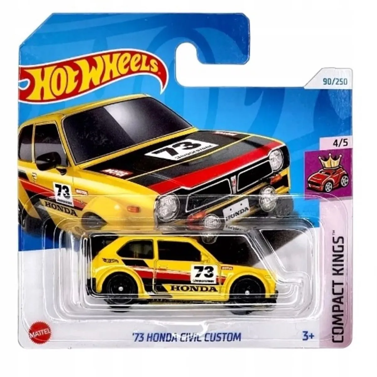 Hot Wheels '73 Honda Civic Custom HTC19 - Geel