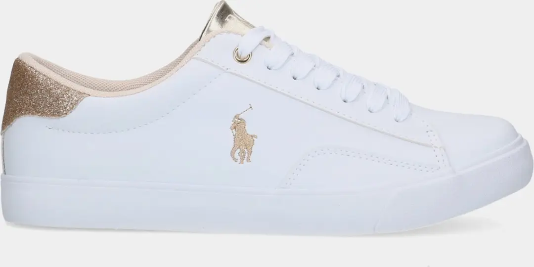Polo Ralph Lauren Theron V White / Gold kinder sneakers